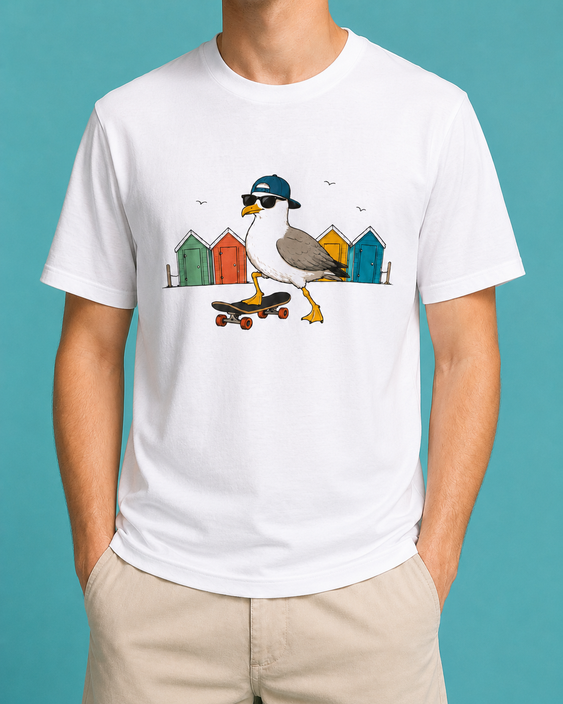 Skating Hued Soul - Signature Seagull T-shirt